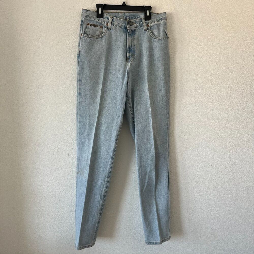 VTG 90s Calvin Klein Jeans Women Sz 10 Easy Fit Classic Denim Blue‎ Enzyme Wash